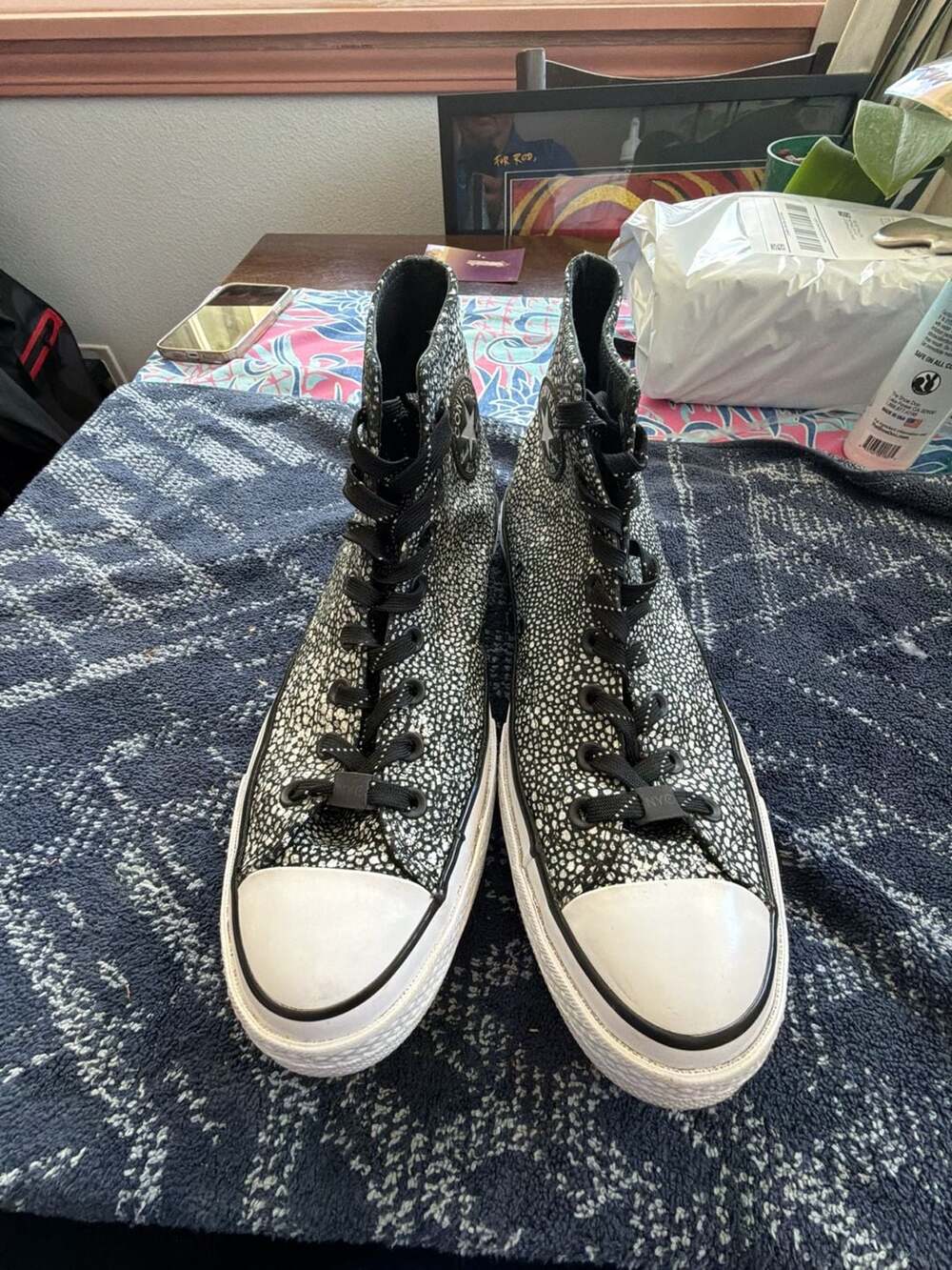 Converse Chuck Taylor All Star High Top Asphalt NYC Textured Leather Sneakers